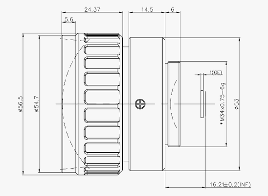 FWD-50 Zmotoryzowany obiektyw zmiennoogniskowy 50 mm F1,0 o długości fali 8–12 μm i temperaturze roboczej od -40°C do +80°C do zastosowań LWIR