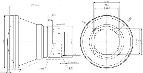 FWD-55 55mm F1.1 1280×1024@12μm LWIR Motorized Zoom Lens